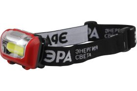Налобный светодиодный фонарь ЭРА GB-709 Пиранья, на батарейках, 3 режима 5 Вт, СОВ, 3хААА Б0052751 (артикул 19811998) – фото 1