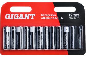 Батарейка Gigant Alkaline АА/LR6 блистер 12 шт. GBA-2A-12 (артикул 19462650) – фото 1