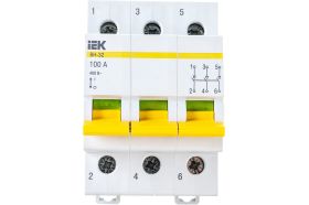 Выключатель нагрузки IEK ВН-32 100А/3П ИЭК MNV10-3-100 (артикул 15164854) – фото 1