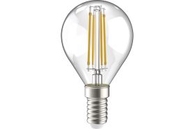 Лампа IEK серия 360, LED, G45, шар прозрачный, 7вт, 230В, 3000К, E14 LLF-G45-7-230-30-E14-CL (артикул 16459922) – фото 1