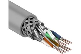 Кабель REXANT витая пара, SSTP, 4PR, 23AWG, CAT7, бухта 305 м 01-0542 (артикул 16130956) – фото 1