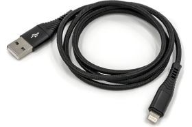 USB-кабель AM-8pin BYZ 1 метр, 5A, нейлон, чёрный, 23750-BC-029iBK (артикул 17858389) – фото 1