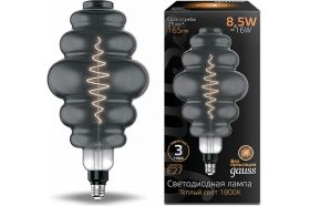 Лампа Gauss LED Filament Honeycomb E27 8.5W Gray 165lm 1800K 1/2 161802005 (артикул 16313759) – фото 1