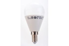Лампа IEK LED, G45, шар, 9вт, 230В, 3000К, E14 LLE-G45-9-230-30-E14 (артикул 16459906) – фото 1