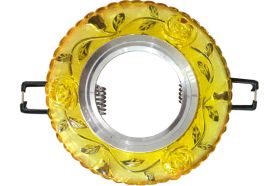 Встраиваемый декоративный светильник Fametto серия Luciole DLS-L150 GU5,3, GLASSY YELLOW UL-00003906 (артикул 16071866) – фото 1