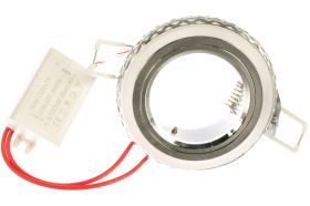Светильник, Круг, Хром/Белый, Gu5.3, 3W, LED 3000K Gauss Backlight BL085 (артикул 15629346) – фото 1