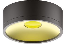 Светильник Gauss Overhead накладной цилиндр 12W 770lm 4000K 170-240V IP20 140х50мм черный золото LED 1/30 HD040 (артикул 18656514) – фото 1