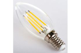 Лампа Gauss LED Filament Свеча E14 7W 580lm 4100К 103801207-S (артикул 15869311) – фото 1