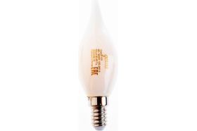Лампа Gauss Filament, свеча на ветру, 9W, 590lm, 3000К, Е14, milky, LED, 1/10/50 104201109 (артикул 16436729) – фото 1