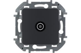 Проходная TV розетка Legrand - 14 дБ - 5-862 мГц - INSPIRIA - антрацит 673863 (артикул 20964645) – фото 1