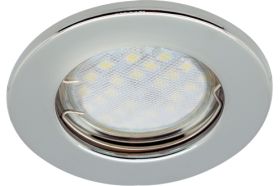 Встраиваемый светильник Ecola Light MR16 DL90 GU5.3 плоский Хром 30x80 /кd74/ FC1611EFY (артикул 16223606) – фото 1