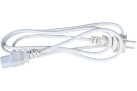 Шнур питания LANMASTER C13-Schuko, 3х0.75, 220В, 10А, белый, 1.8 метра LAN-PP13/SH-1.8-WH (артикул 16466324) – фото 1