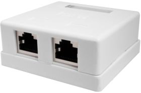Компьютерная розетка SUPRLAN 8P8C /RJ-45/, FTP, Cat.5e, 2 порта 10-0308 (артикул 16261864) – фото 1