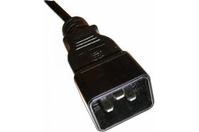 Шнур питания LANMASTER C19-C20, 3х1.5, 220В, 16А, 2 метра LAN-PP19/20-16A-2.0 LAN-PP19/20-2.0-BK (артикул 16466314) – фото 1