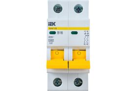 Автоматический выключатель IEK ВА47-29 2Р 16А 4,5кА х-ка В MVA20-2-016-B (артикул 16303735) – фото 1