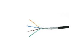 Кабель Cablexpert SFTP5e 4 пары, 0.51 мм, медь, одножильный, экран, 305м, внешняя прокладка, черный SPC-5051E-SO-OUT (артикул 16016916) – фото 1