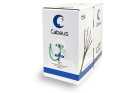 Кабель Cabeus витая пара, категория 5e, 4 пары 0,51мм, одножильный, UTP-4P-Cat.5e-SOLID-GN (артикул 16315501) – фото 1