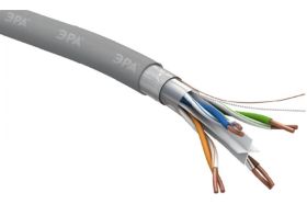 Кабель витая пара ЭРА U-4-PVC-6 U/UTP 4x2x23 AWG Cat 6 CU PVC 305 метров, Б0053023 (артикул 20233576) – фото 1