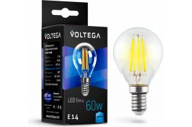 Светодиодная лампа VOLTEGA Шар Е14 4000К 6W 7022 (артикул 16183625) – фото 1