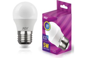 Светодиодная лампа LED G45 E27 5Вт 2700K REV 32262 7 (артикул 15533919) – фото 1