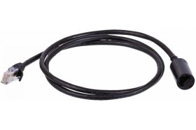 Удлинитель патч-корда LANMASTER UTP кат.5E, розетка RJ45 - вилка RJ-45, 2.0 м, черный LAN-PCEXT/U5E-2.0-BK (артикул 16466020) – фото 1