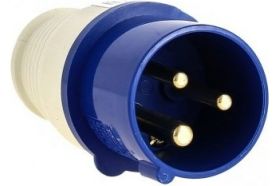 Кабельная вилка EKF 32А 2Р+Е IP44 переносная 220В ps-023-32-220 (артикул 15916117) – фото 1