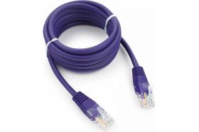 Патч-корд Cablexpert UTP PP12-2M/V кат.5e, 2м, литой, многожильный фиолетовый PP12-2M/V (артикул 15933214) – фото 1