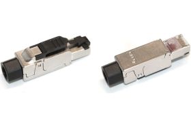 Разъем RJ-45 Hyperline PLUF-8P8C-S-C6A-SH 8P8C под витую пару, полевая заделка, категория 6а 264779 (артикул 16522634) – фото 1