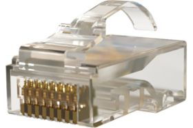 Разъем легкой оконцовки Hyperline PLEZ-8P8C-UA-C5-100 RJ-45 (8P8C) под витую пару, язычок Ar 445724 (артикул 19589898) – фото 1