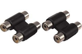Переходник 2 гнезда REXANT RCA - RCA 2 гнезда 06-0165-A (артикул 22221873) – фото 1