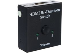 Разветвитель HDMI Telecom 2-1, переключатель HDMI 1--2, двунаправленный TTS5015 (артикул 16211263) – фото 1