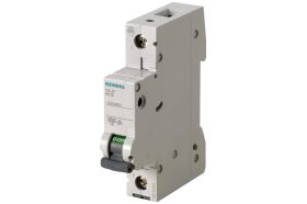 Автоматический выключатель Siemens 230/400V 6KA, 1-полюс, C, 6A 5SL61067 (артикул 17830042) – фото 1