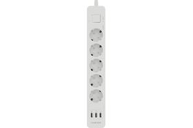 Удлинитель с USB зарядкой HARPER UCH-560 White H00003014 (артикул 18373261) – фото 1