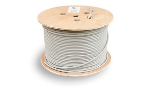 Кабель Cabeus витая пара, категория 5e, 4 пары, одножильный SFTP-4P-Cat.5e-SOLID-GY (артикул 16315561) – фото 1