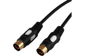 Кабель REXANT DIN 5 Pin - DIN 5 Pin 1,5 м Gold 17-2522 (артикул 22221549) – фото 1