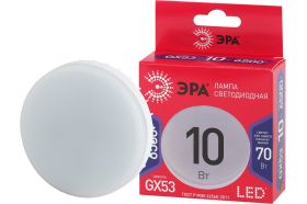 Cветодиодная лампа ЭРА, LED, GX-10W-865-GX53, R, таблетка, 10Вт, GX53, холодный Б0045328 (артикул 16134863) – фото 1