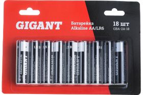 Батарейка Gigant Alkaline АА/LR6 блистер 18 шт. GBA-2A-18 (артикул 19462644) – фото 1
