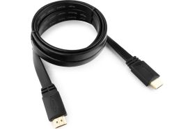 Кабель Cablexpert HDMI v2.0, 19M/19M, 1.8м, плоский кабель, черный CC-HDMI4F-6 (артикул 16205162) – фото 1