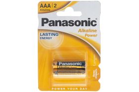 Щелочная батарейка LR03 AAA Alkaline 1.5В бл/2 Panasonic 5410853042907 (артикул 15545820) – фото 1