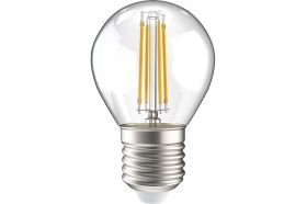 Лампа IEK серия 360, LED, G45, шар прозрачный, 5вт, 230В, 4000К, E27 LLF-G45-5-230-40-E27-CL (артикул 16459921) – фото 1