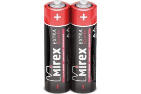 Солевая батарея Mirex R6 / AA 1,5V 2 шт, shrink 23702-ER6-S2 (артикул 19771564) – фото 1
