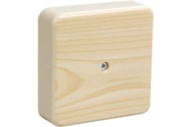 Распаячная коробка IEK КМ для о/п 100x100x29мм сосна UKO10-100-100-029-K34-E (артикул 21451060) – фото 1