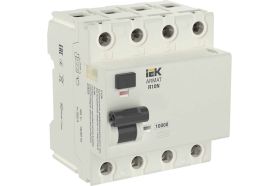 Выключатель дифференциального тока IEK ARMAT R10N 4P 40А 100мА тип AC AR-R10N-4-040C100 (артикул 20729517) – фото 1