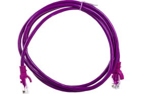 Патч-корд Cablexpert UTP PP12-1.5M/V кат.5e, 1.5 м, литой, многожильный фиолетовый PP12-1.5M/V (артикул 15933267) – фото 1