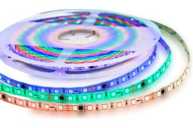 Комплект адресной ленты Apeyron 24В, 14,4Вт/м, smd5050, 60д/м, IP65, подложка 10мм (белая), 10м, RGB/ 10-100 (артикул 21194992) – фото 1