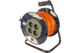 Удлинитель Партнер-Электро PowerLine 4 гн. б/з ПВС 2х0,75 10A 40м UK101B-440DB (артикул 15908714) – фото 1