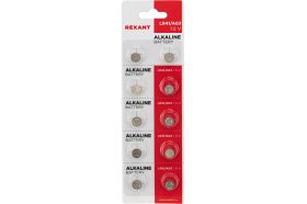 Батарейка REXANT LR41, AG3, LR736, G3, 192, GP92A, 392, SR41W 10 шт 30-1038 (артикул 20898957) – фото 1