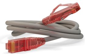 Патч-корд Hyperline PC-LPM-UTP-RJ45-RJ45-C5e-3M-LSZH-GY U/UTP, Cat.5e 100% Fluke Componen 42273 (артикул 18883368) – фото 1