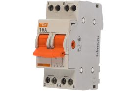 Модульный трехпозиционный переключатель TDM МП-63 2P 16А SQ0224-0012 (артикул 15500161) – фото 1
