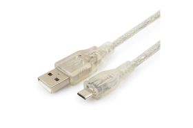 Кабель Cablexpert USB 2.0 Pro, AM/microBM, 18м, экран прозрачный CCP-mUSB2-AMBM-6-TR (артикул 16205194) – фото 1
